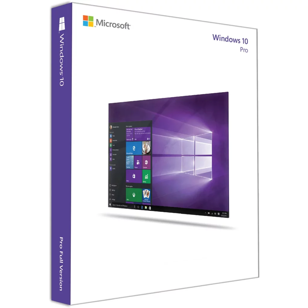 Windows 10 Pro Retail Box with Installation DVD